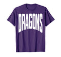 Dragons Team Mascot School Spirit Game T-Shirt - Streetwear Style Unisex