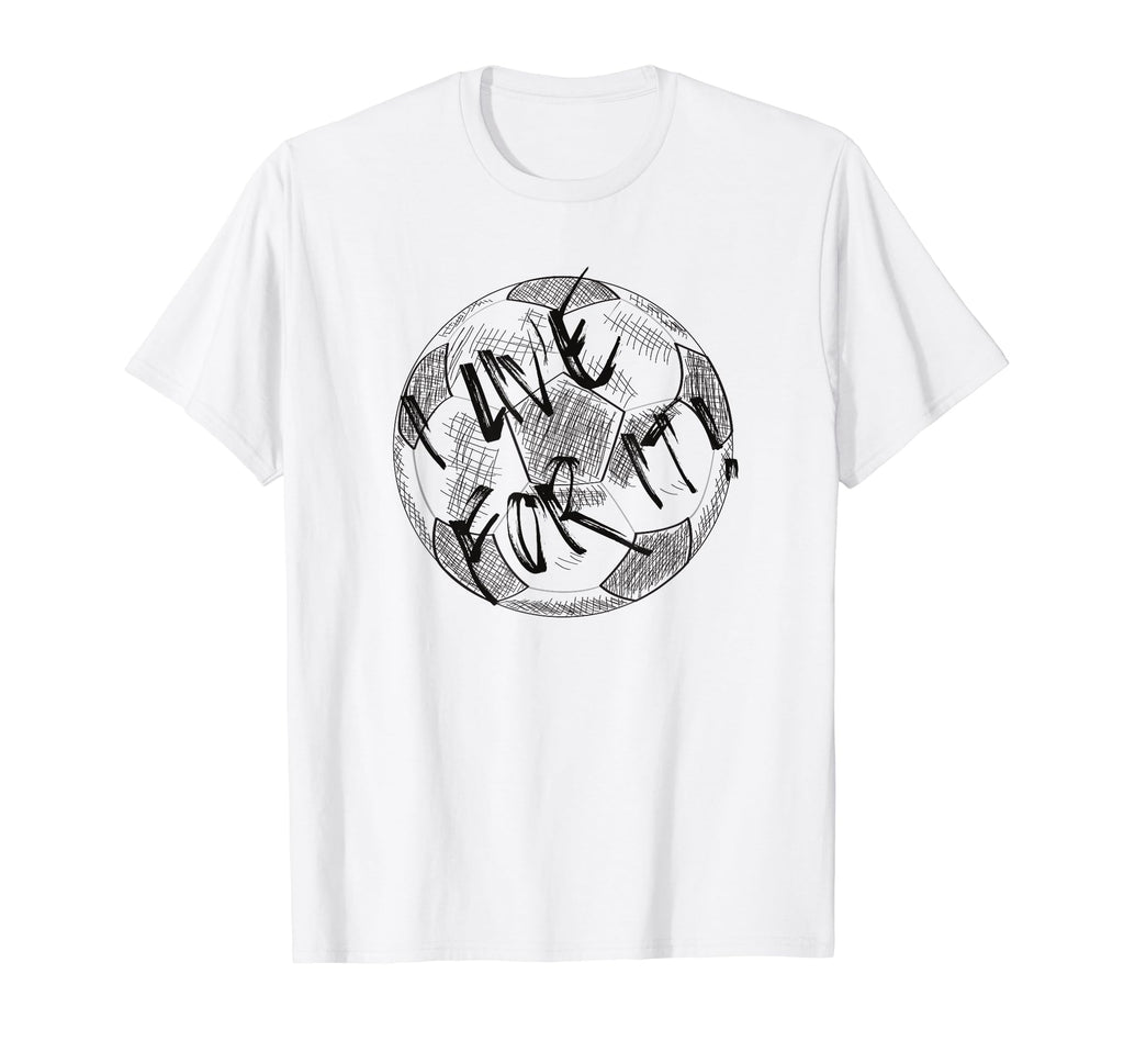 I Live Soccer Or Football Play T-Shirt - Casual Everyday Wear Men Women
