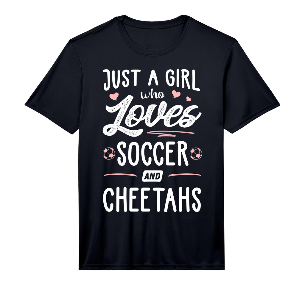 Just Who Loves Soccer And Cheetahs Gift T-Shirt - Streetwear Style Unisex
