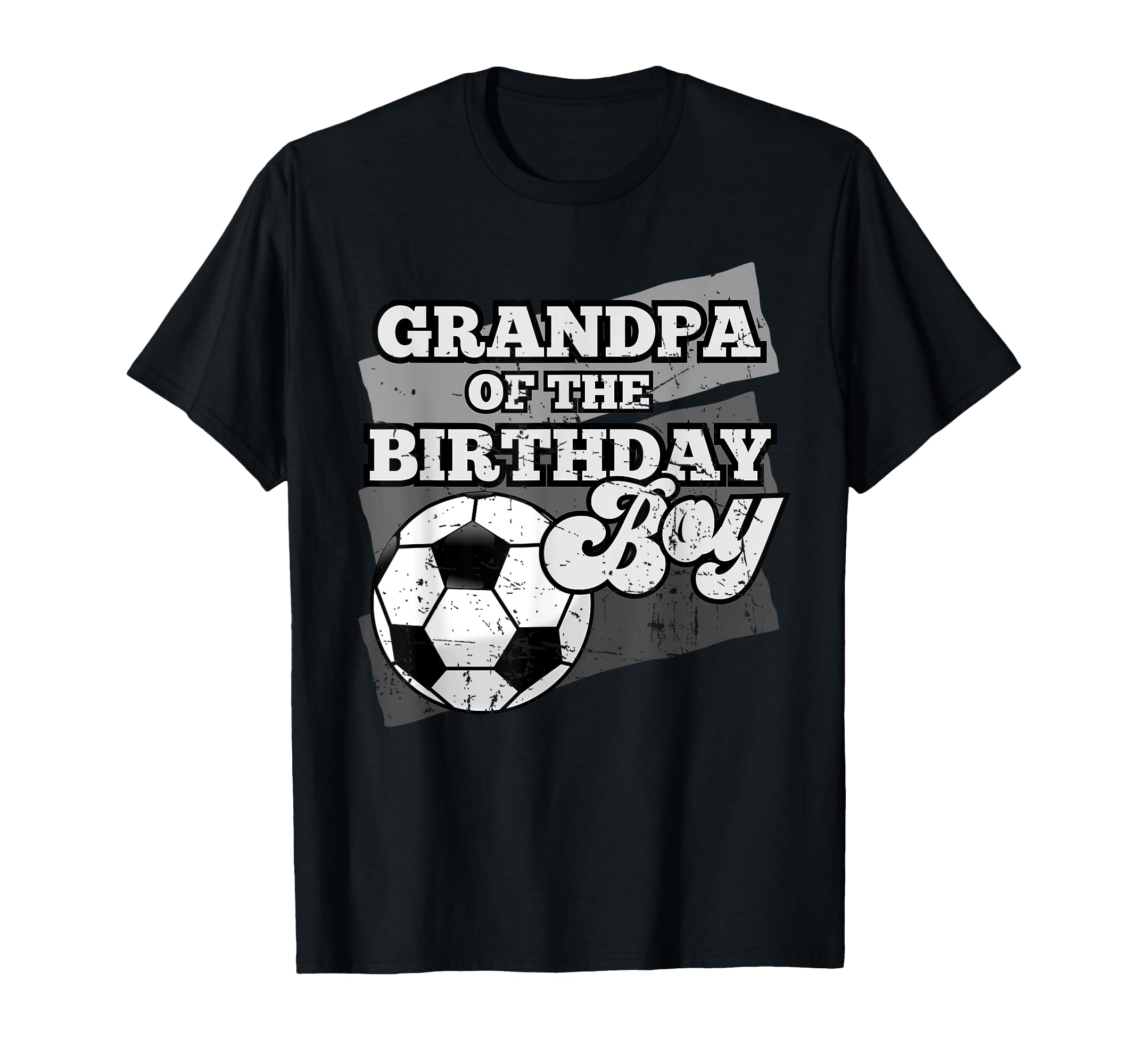 Grandpa Birthday Soccer Grunge Theme T-Shirt - Streetwear Style Men Women