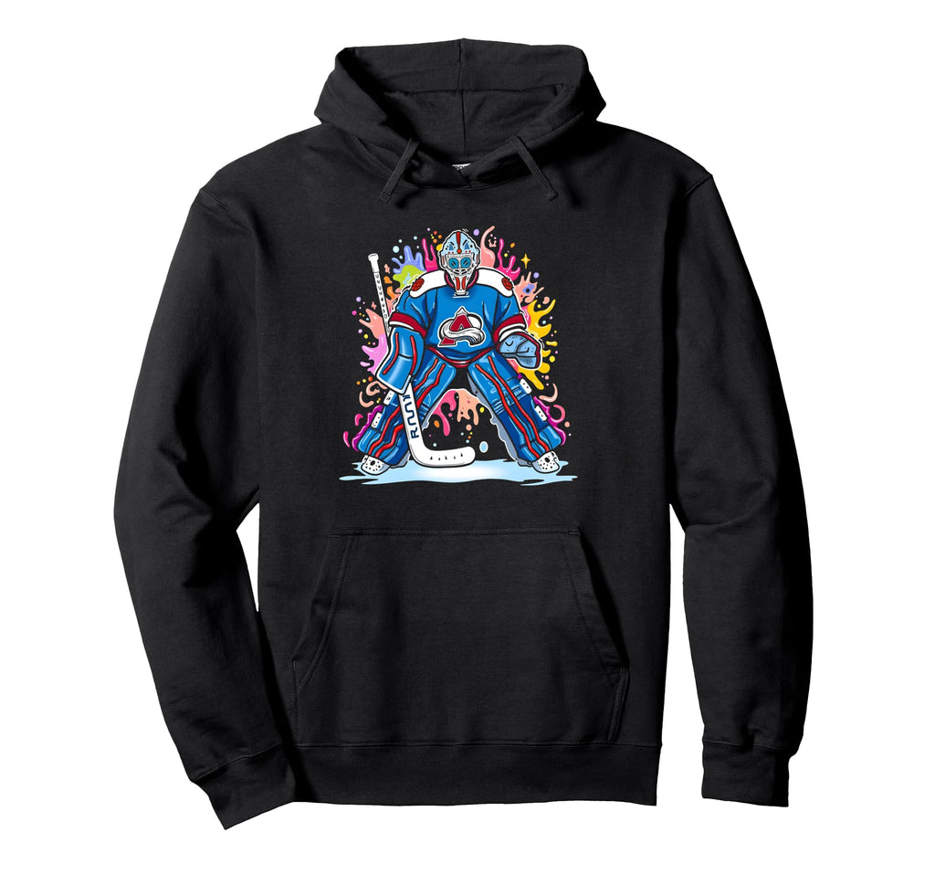 Ice Hockey Player Goalkeeper Ice Hoodie - Novelty Apparel for Adults