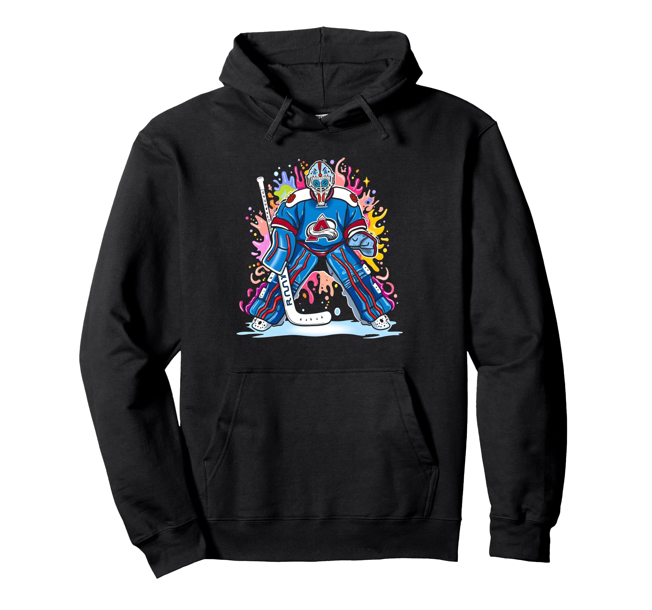 Ice Hockey Player Goalkeeper Ice Hoodie - Novelty Apparel for Adults