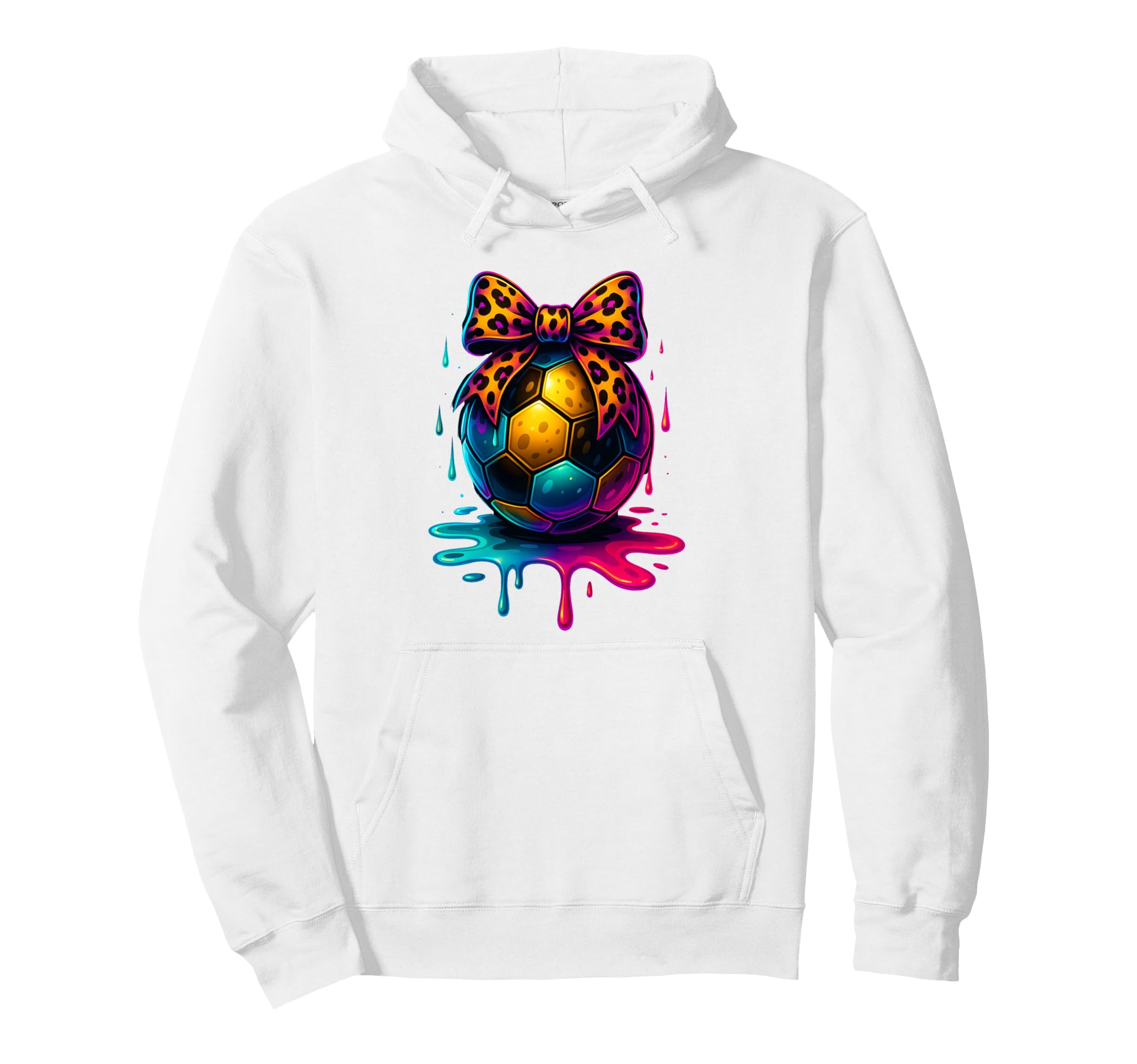 Soccer Coquette Bow Soccer Mom Sister Hoodie - Novelty Apparel Unisex