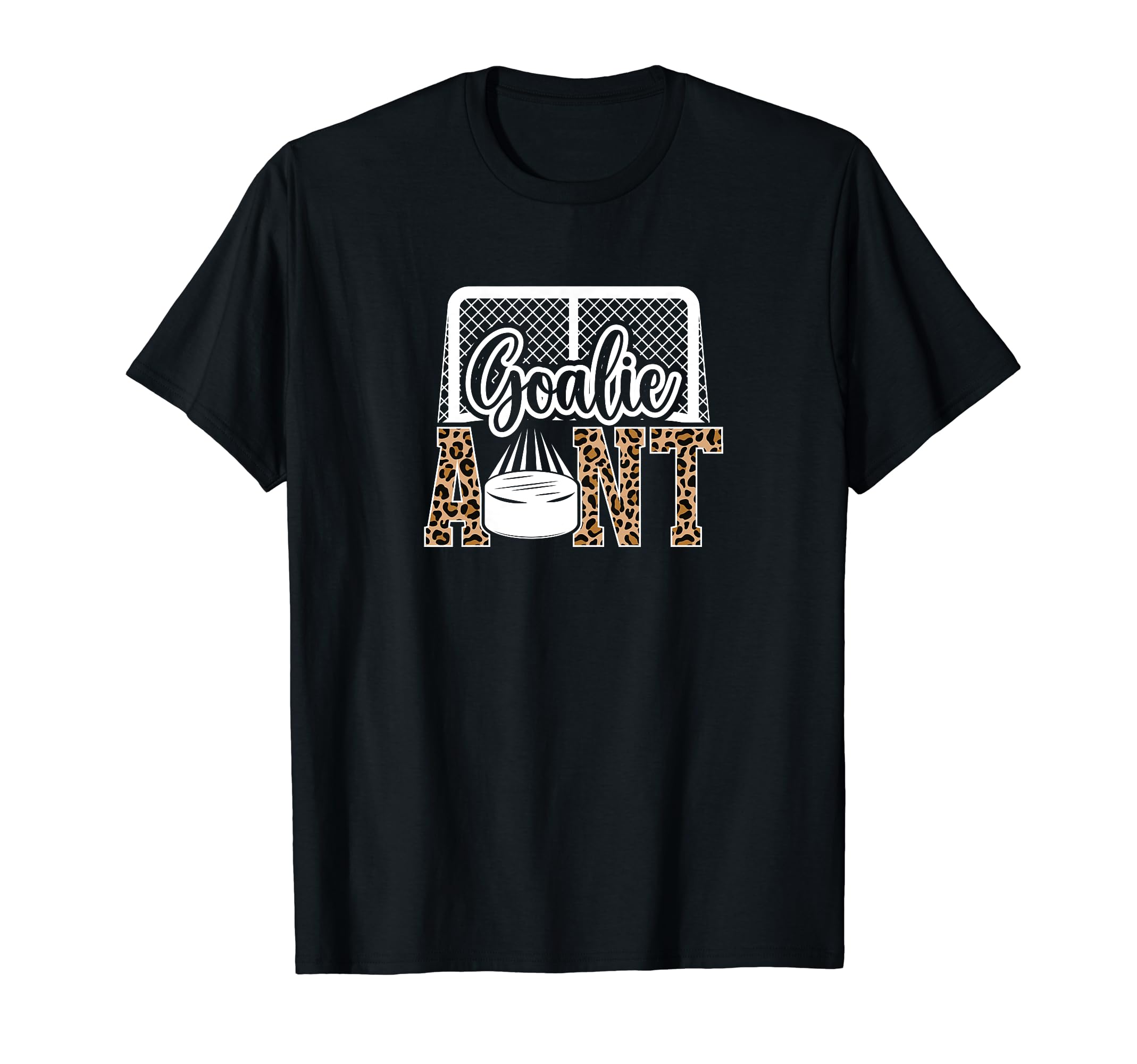 Ice Hockey Goalie Aunt Hockey T-Shirt - Fun Novelty Design for Adults