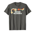 Groovy Funny Soccer Grandma T-Shirt - Fun Novelty Design Unisex