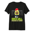 Soccer Goalie Brick Wall Disguised T-Shirt - Minimalist Print for Adults