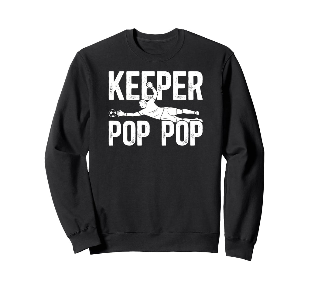 Soccer Keeper Pop Pop Soccer Sweatshirt - Minimalist Print for Adults