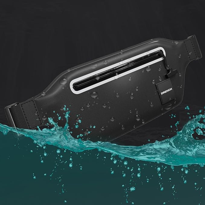 DRENCH 2-Pack Waterproof Fanny Pack | Submersible Dry Bag Waist Pack | Phone Pouch for Swimming, Boating, SUP, Snorkeling | Underwater Floating Belt Bag | IPX8 Waterproof Case