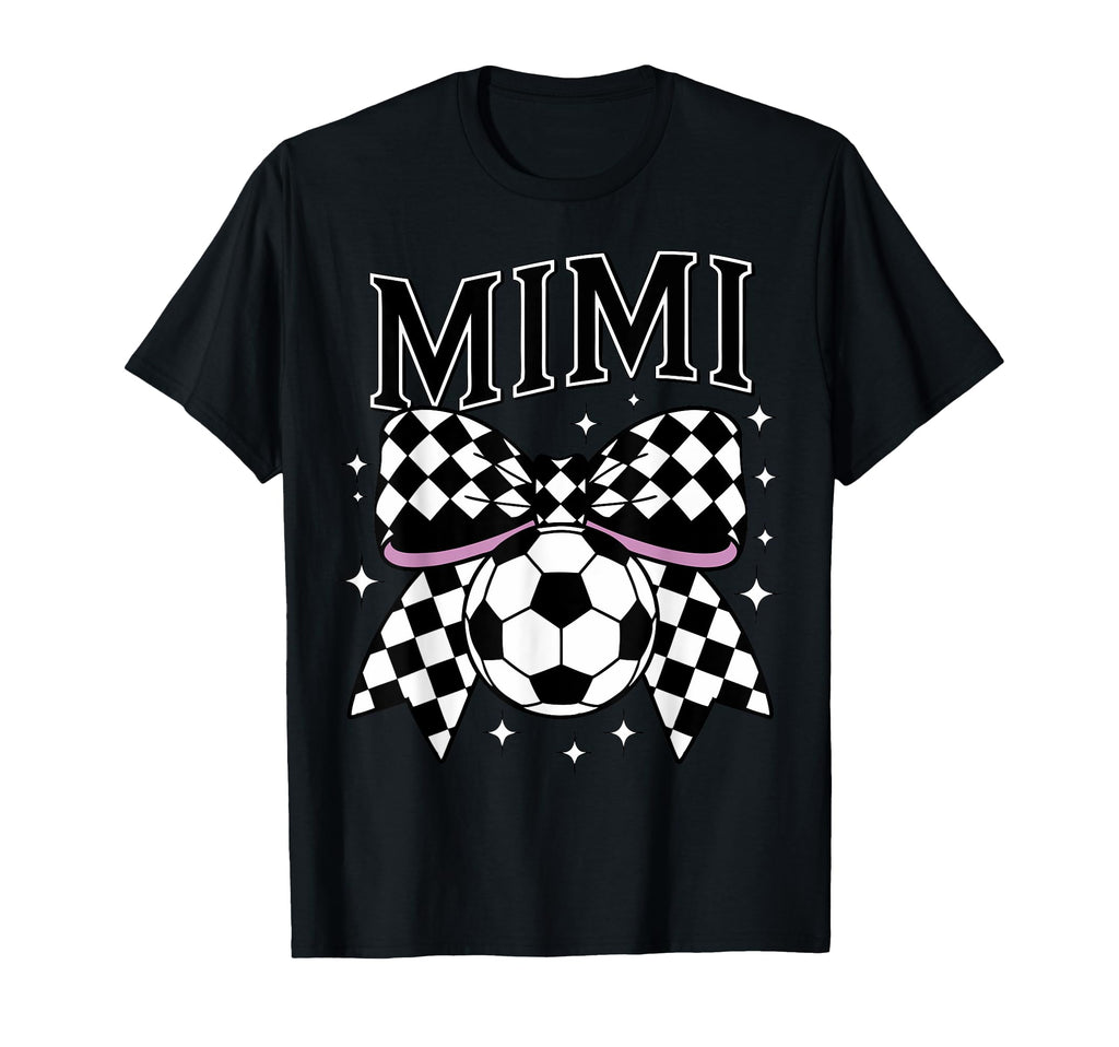 Croquette Bow Soccer Mimi Funny Grandma T-Shirt - Trendy Graphic Unisex