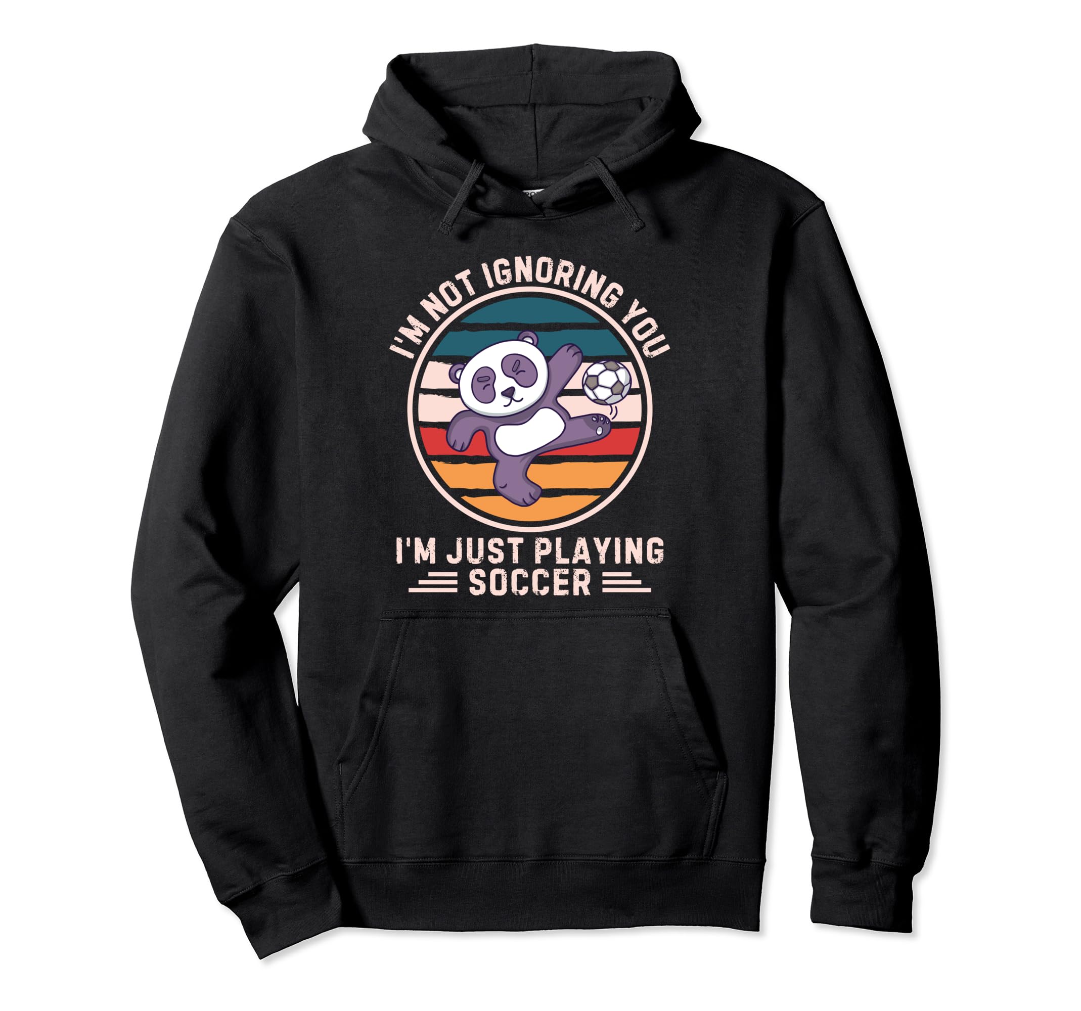 Panda Im Not Ignoring You Im Just Hoodie - Novelty Apparel for Adults