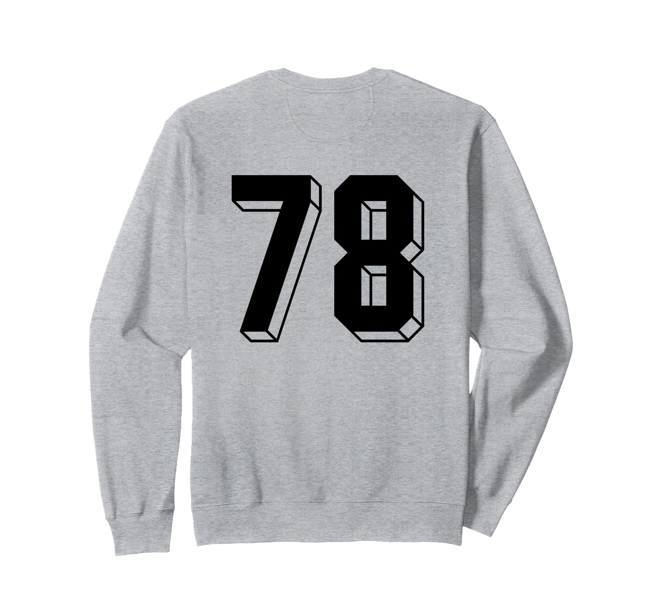 Number 78 Backside 80S 90S Team Sweatshirt - Custom Art Print Unisex