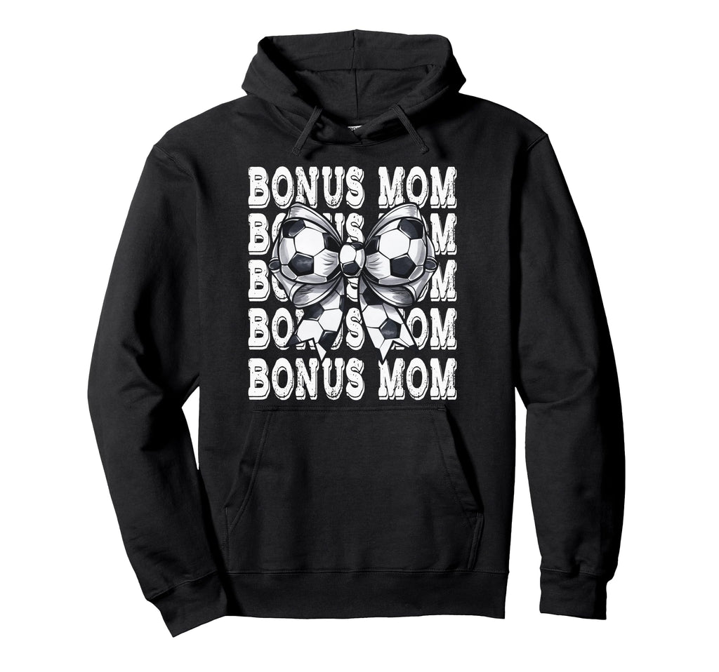 Coquette Soccer Bonus Mom Matching Family Hoodie - Trendy Graphic Unisex