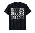 Soccer Distressed Ball Team Soccer Player T-Shirt - Streetwear Style Unisex