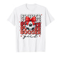 Soccer Coquette Bow Soccer T-Shirt - Fun Novelty Design for Adults