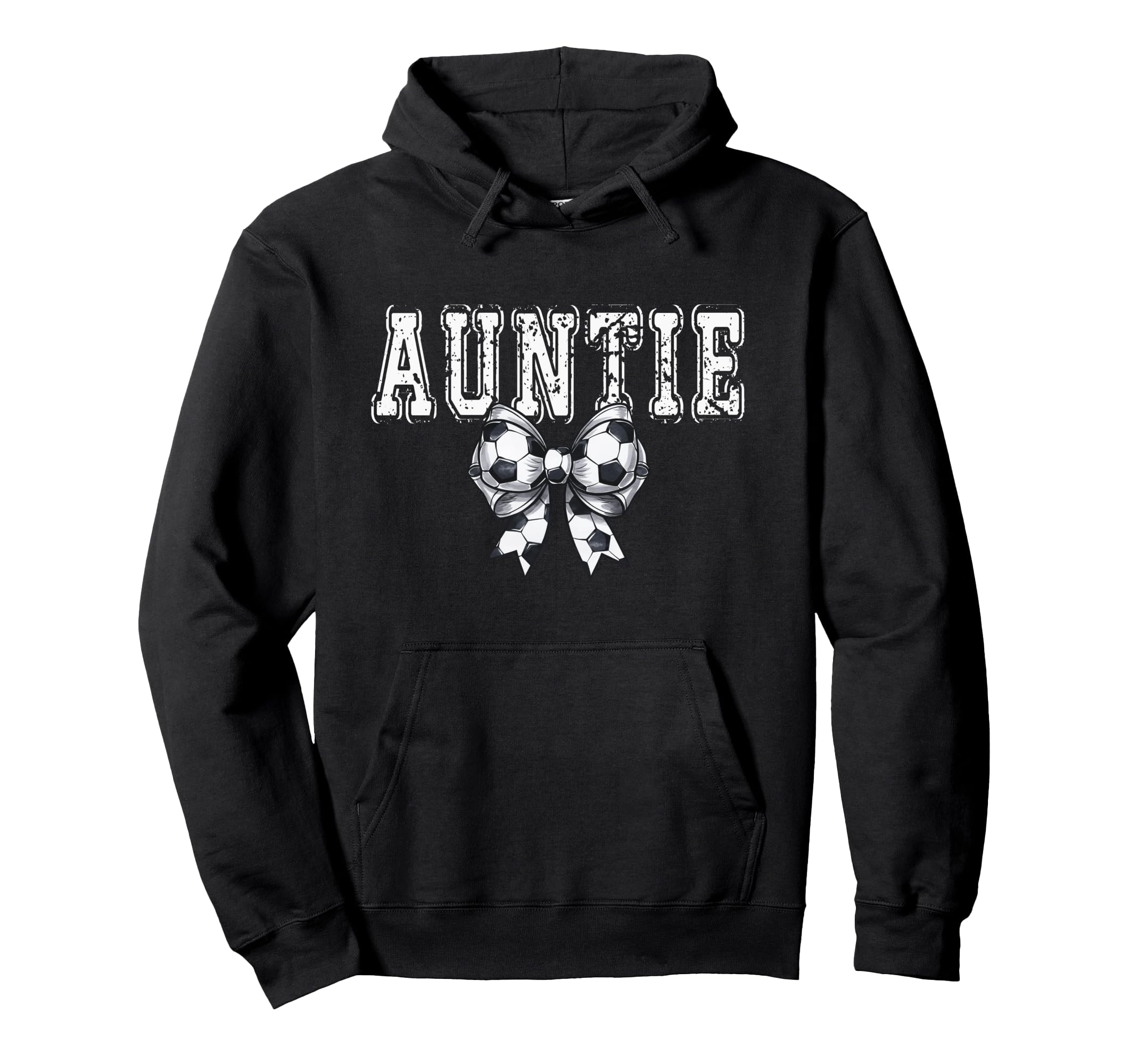 Coquette Soccer Auntie Spirit Hoodie - Casual Everyday Wear for Adults