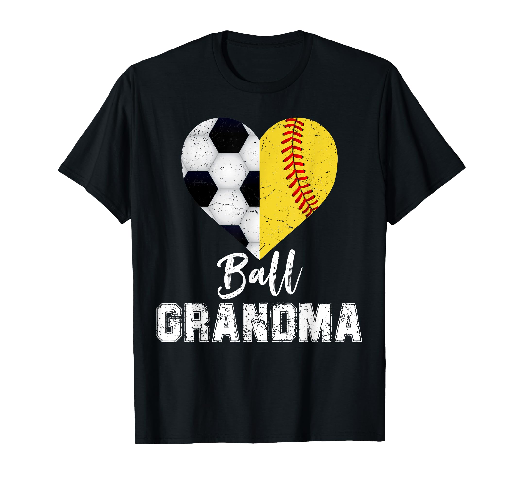 Ball Grandma Funny Soccer Softball Grandma T-Shirt - Novelty Apparel Unisex