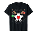 Rednose Reindeer Soccer Outfit Soccer T-Shirt - Minimalist Print Unisex