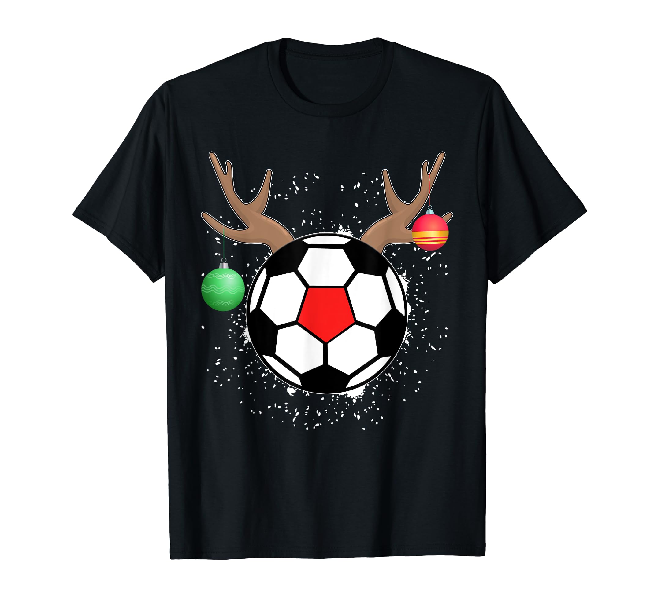 Rednose Reindeer Soccer Outfit Soccer T-Shirt - Minimalist Print Unisex