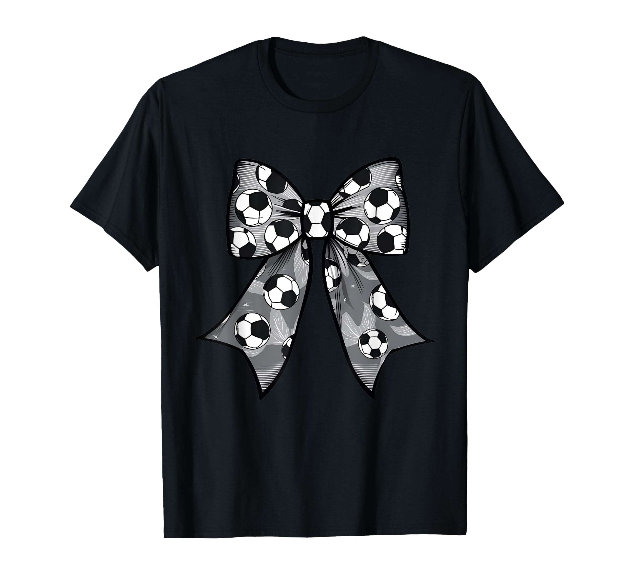 Coquette Bow Soccer Ball Mom Life Game T-Shirt - Novelty Apparel Unisex