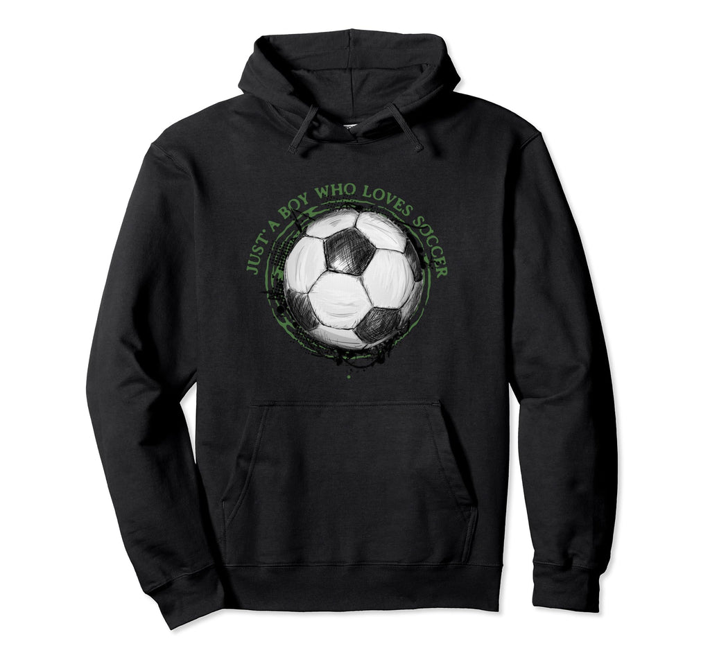 Just Who Loves Soccer Soccer Lover Hoodie - Casual Everyday Wear Unisex