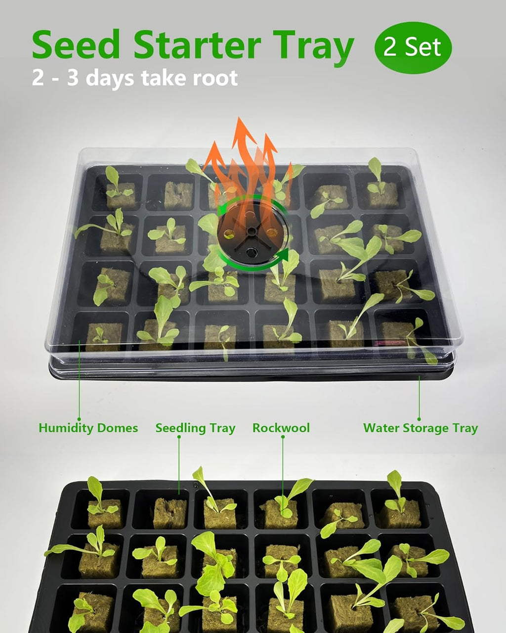 Hydroponics Tower Growing System，45 Pods Vertical Indoor Garden，360° Full-Spectrum Lights, Automatic Water Circulation System，Suitable for Leafy Greens and Herbs，Include Seed Starter Tray