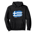 Greek Flag Football Hellenic Soccer Pride Hoodie - Graphic Print Unisex