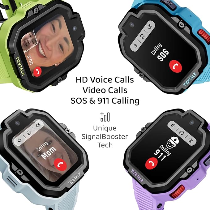 TickTalk 5 - Kids Smart Watch with GPS Tracker, Video Calling, SOS, & Parental Controls | Smartwatch with Free Music, Texting, Kid Phone Call and Text, Boys & Girls - 4G Smart Watch for Kids 3-12