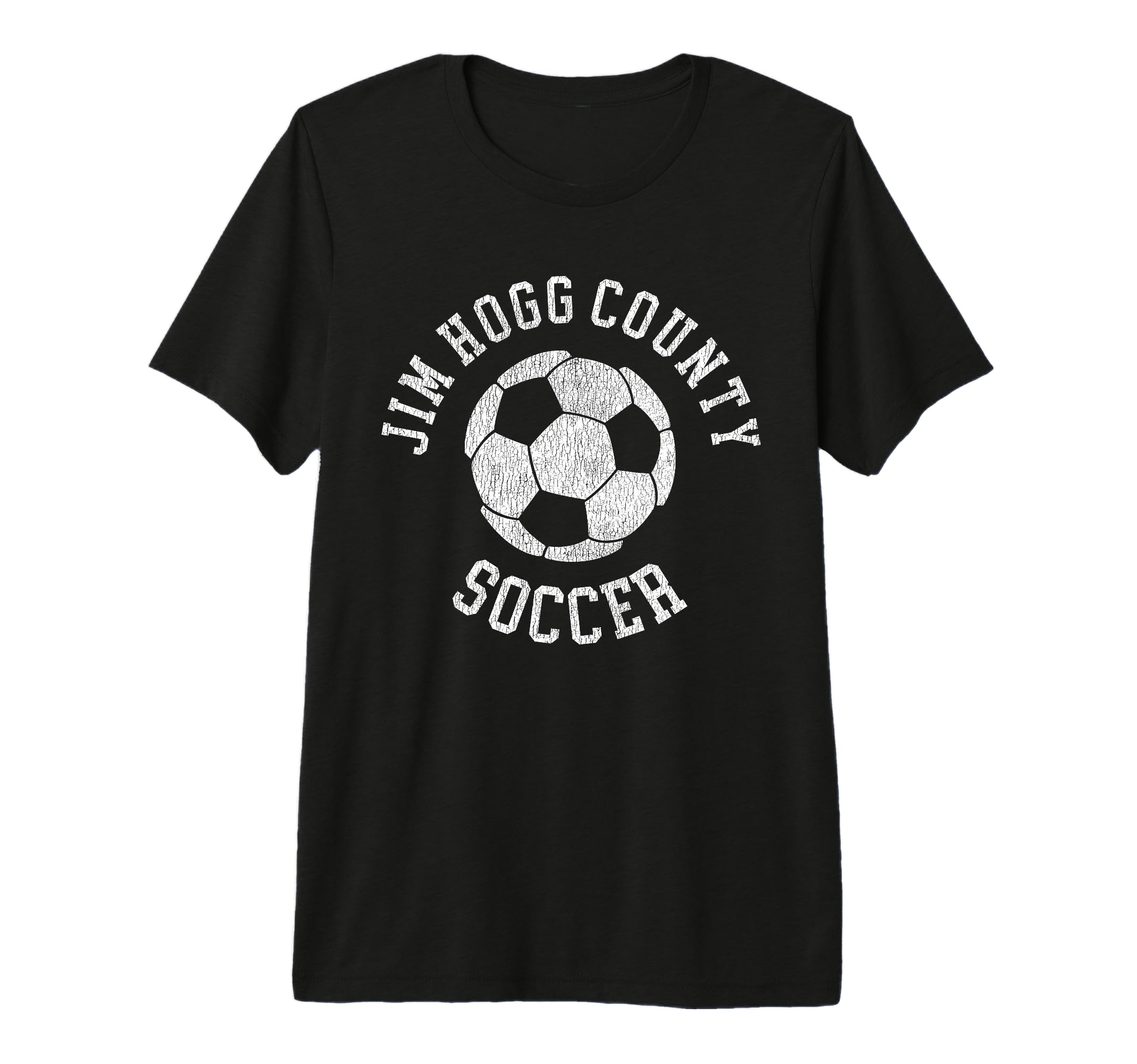 Jim Hogg County Soccer Distressed 90S T-Shirt - Minimalist Print Unisex