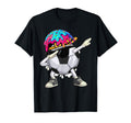 Dabbing Soccer Ball Ice Cream Drip Funny T-Shirt - Graphic Print Unisex