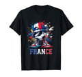 France Dabbing Soccer Ball Graffiti T-Shirt - Aesthetic Graphic for Adults