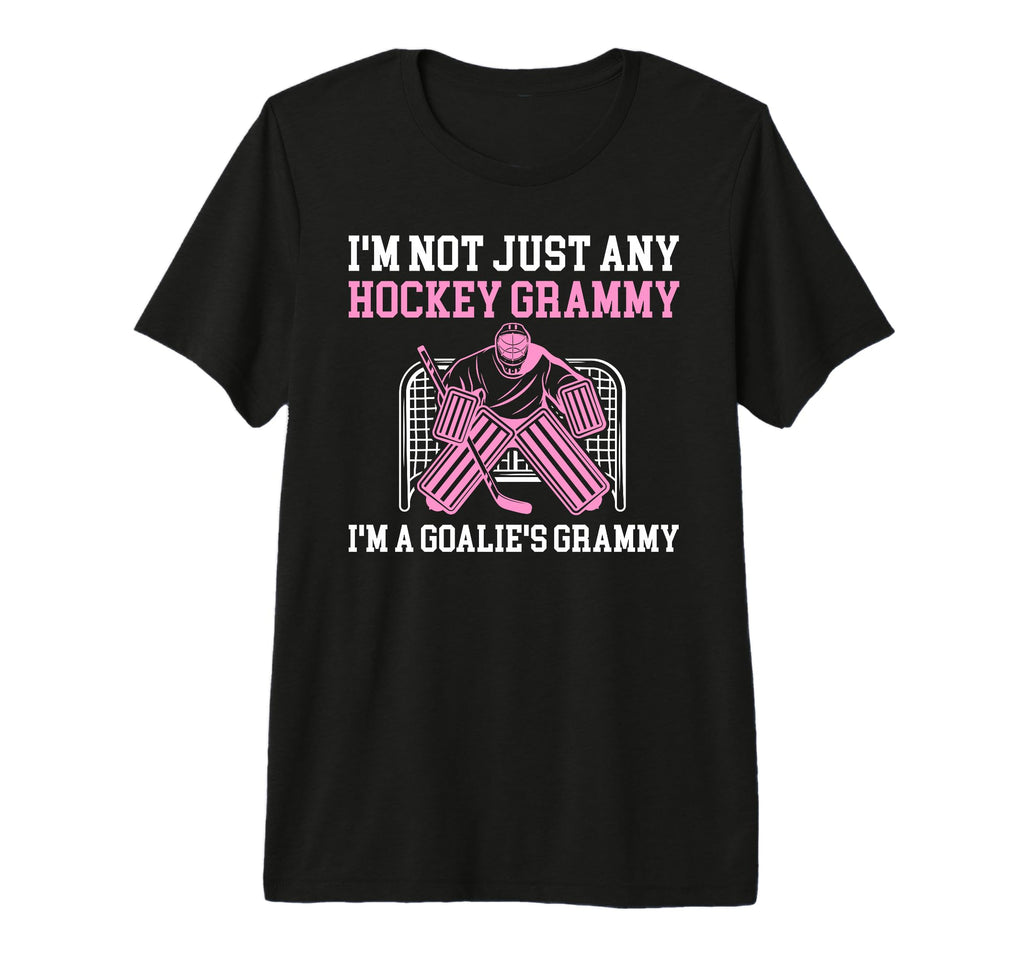 Im Hockey Goalie Grammy Hockey T-Shirt - Custom Art Print for Adults