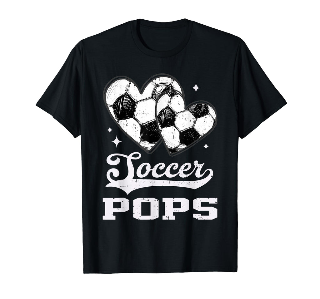 Soccer Heart Pops Soccer Player T-Shirt - Novelty Apparel Men Women