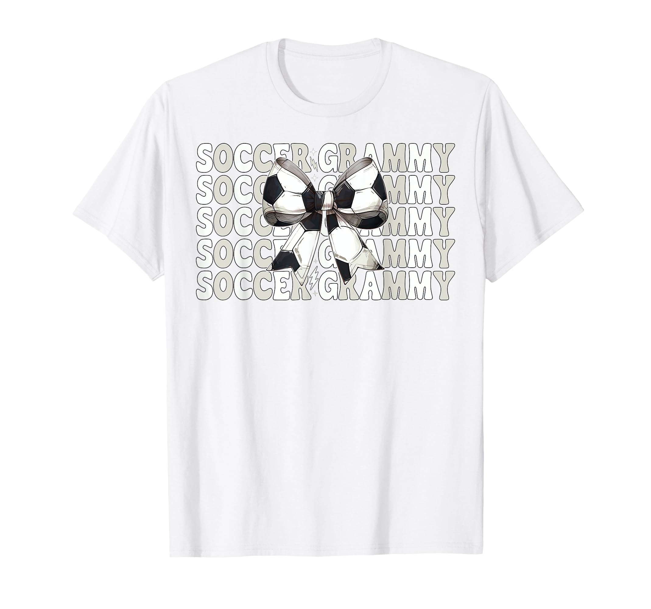 Soccer Grammy Soccer Grandma Coquette T-Shirt - Novelty Apparel for Adults