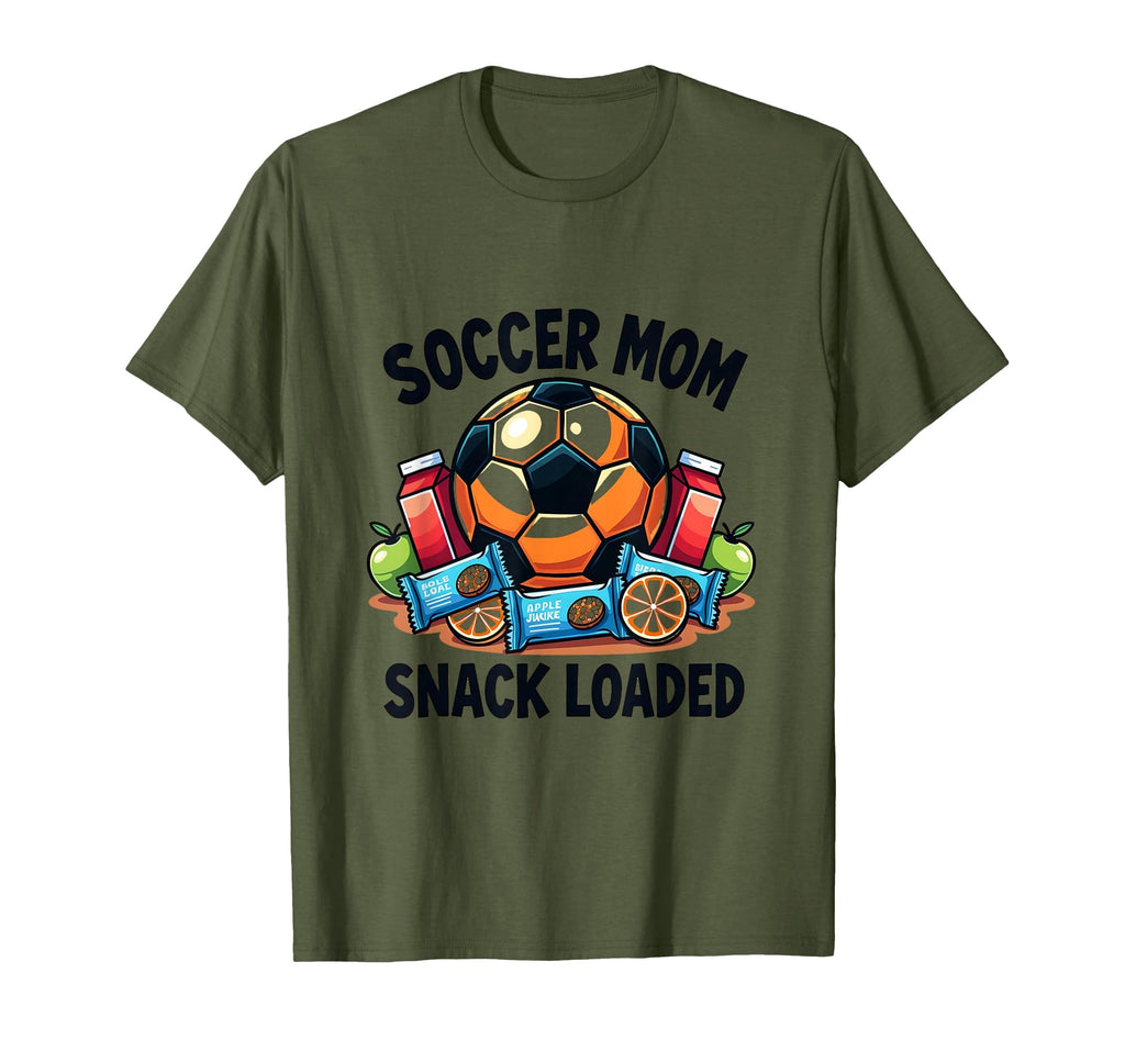 Soccer Mom Snack Loaded Fun T-Shirt - Trendy Graphic Unisex