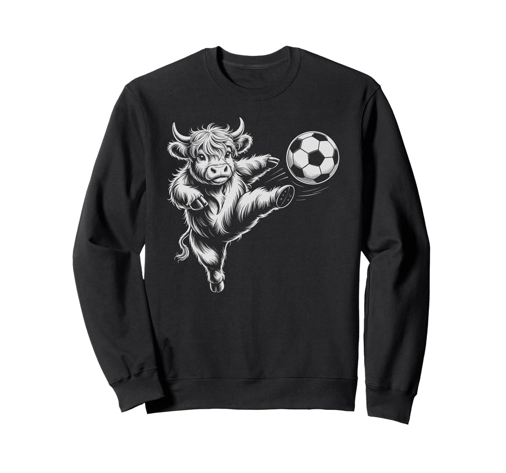 Funny Soccer Heifer Just Who Loves Sweatshirt - Novelty Apparel Men Women