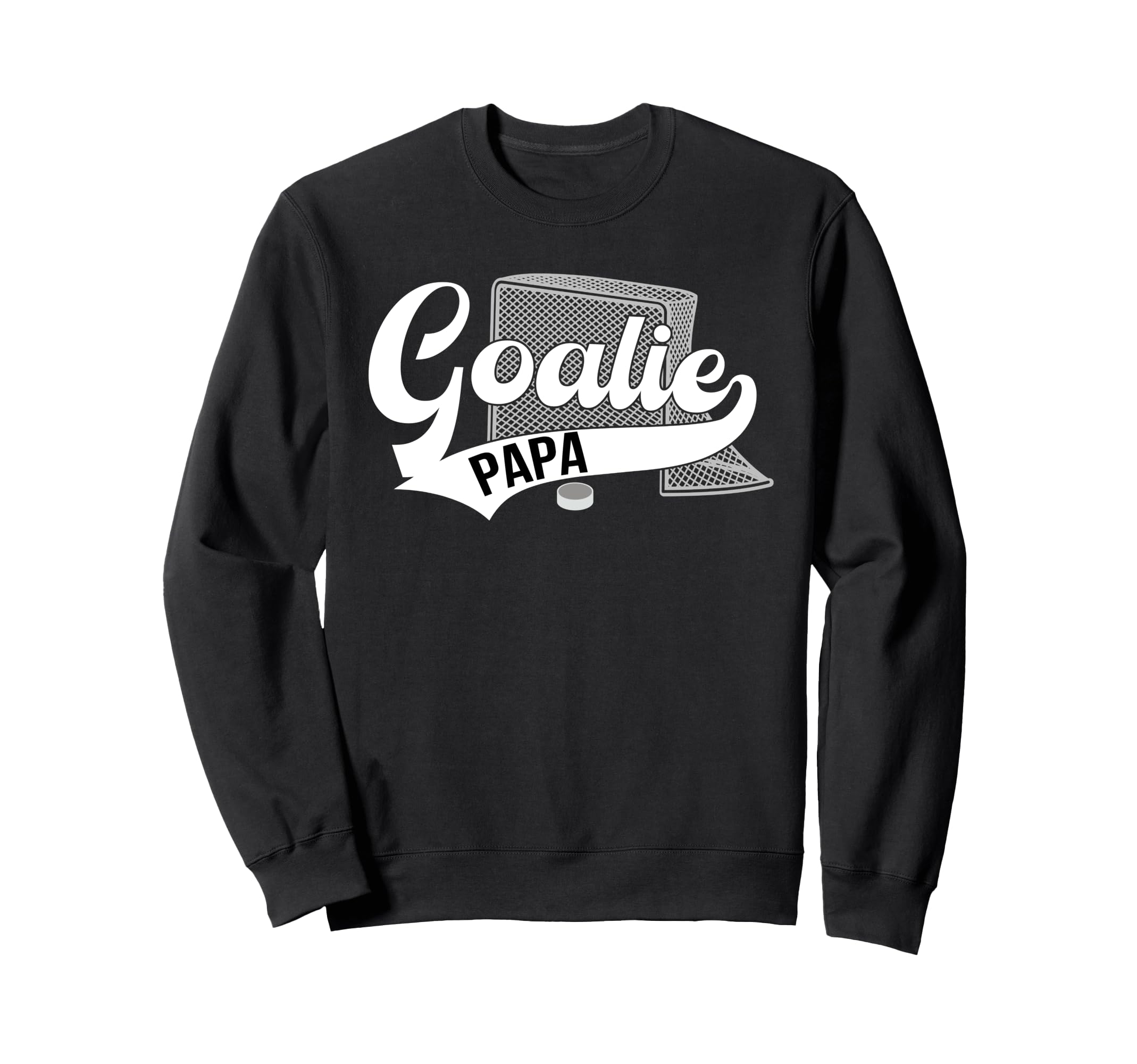 Ice Hockey Goalie Papa Ice Hockey Sweatshirt - Unique Graphic Men Women