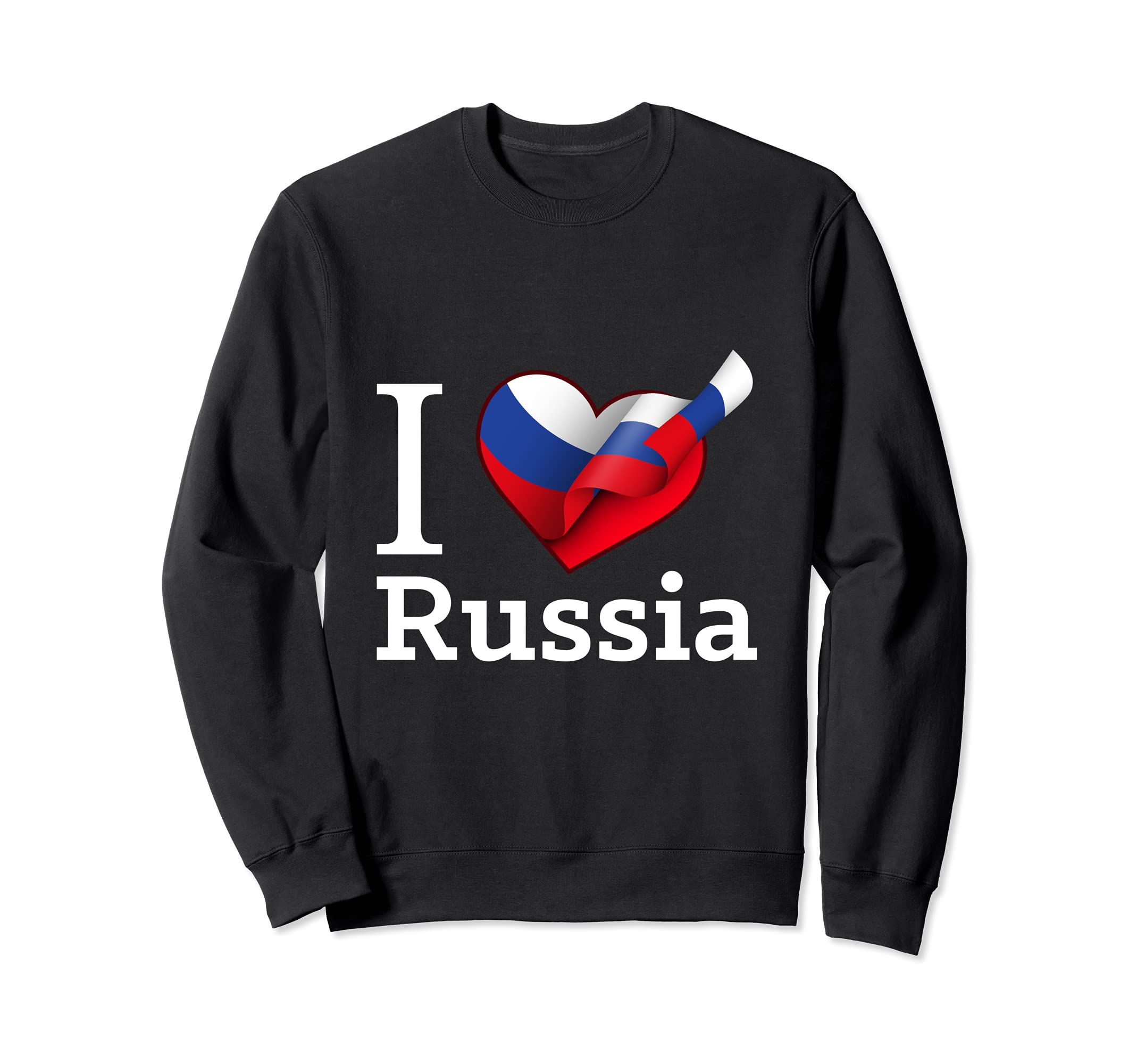 I Love Russia Russland D001 0090A Sweatshirt - Streetwear Style Unisex