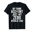 Ice Hockey Goalie Dad Funny Ice Hockey T-Shirt - Minimalist Print Unisex