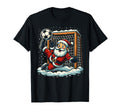 Santa Claus Soccer Goalie Sports T-Shirt - Aesthetic Graphic Unisex
