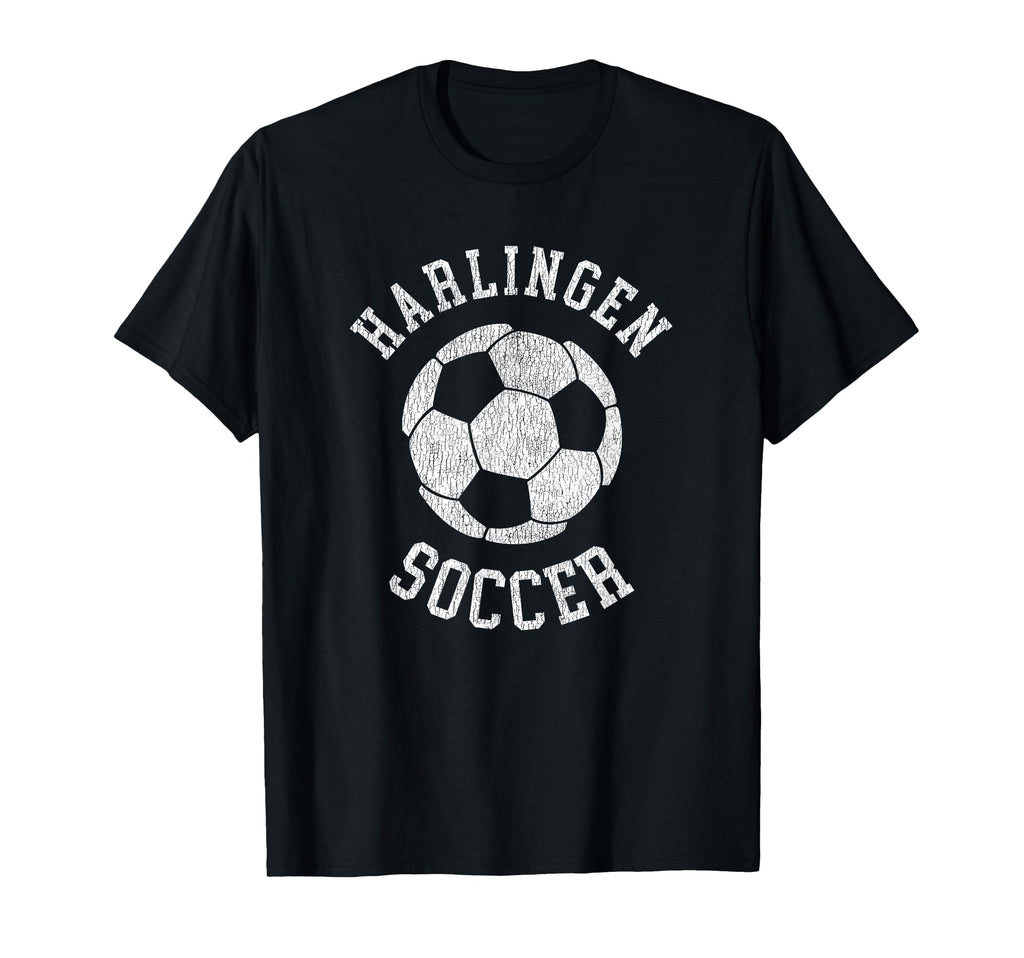 Harlingen Soccer Distressed 90S T-Shirt - Fun Novelty Design Men Women
