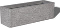 24 Inch Rectangular Concrete Planter,Durable All-Weather Use with Drainage Holes,Large Rectangular Planter for Outdoor Indoor Plants