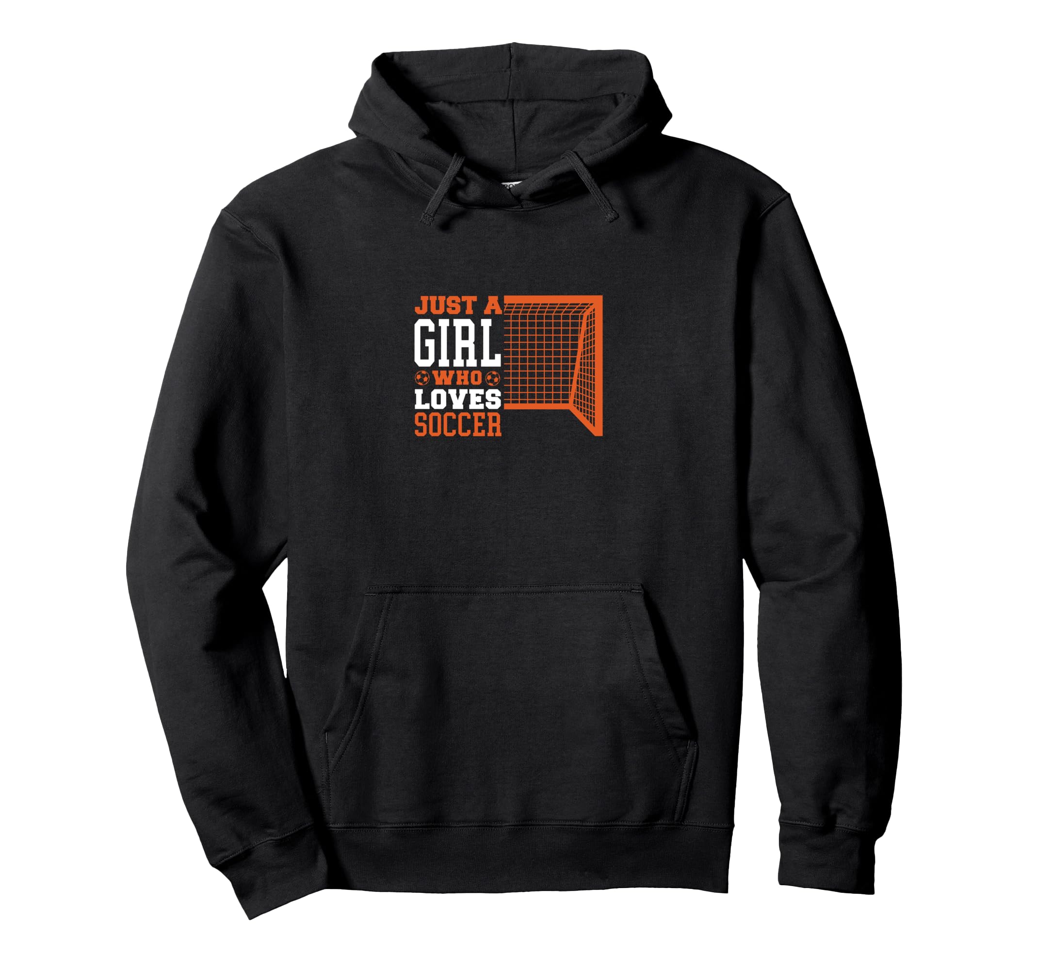 Sport Funny Just Who Loves Soccer Hoodie - Minimalist Print Men Women