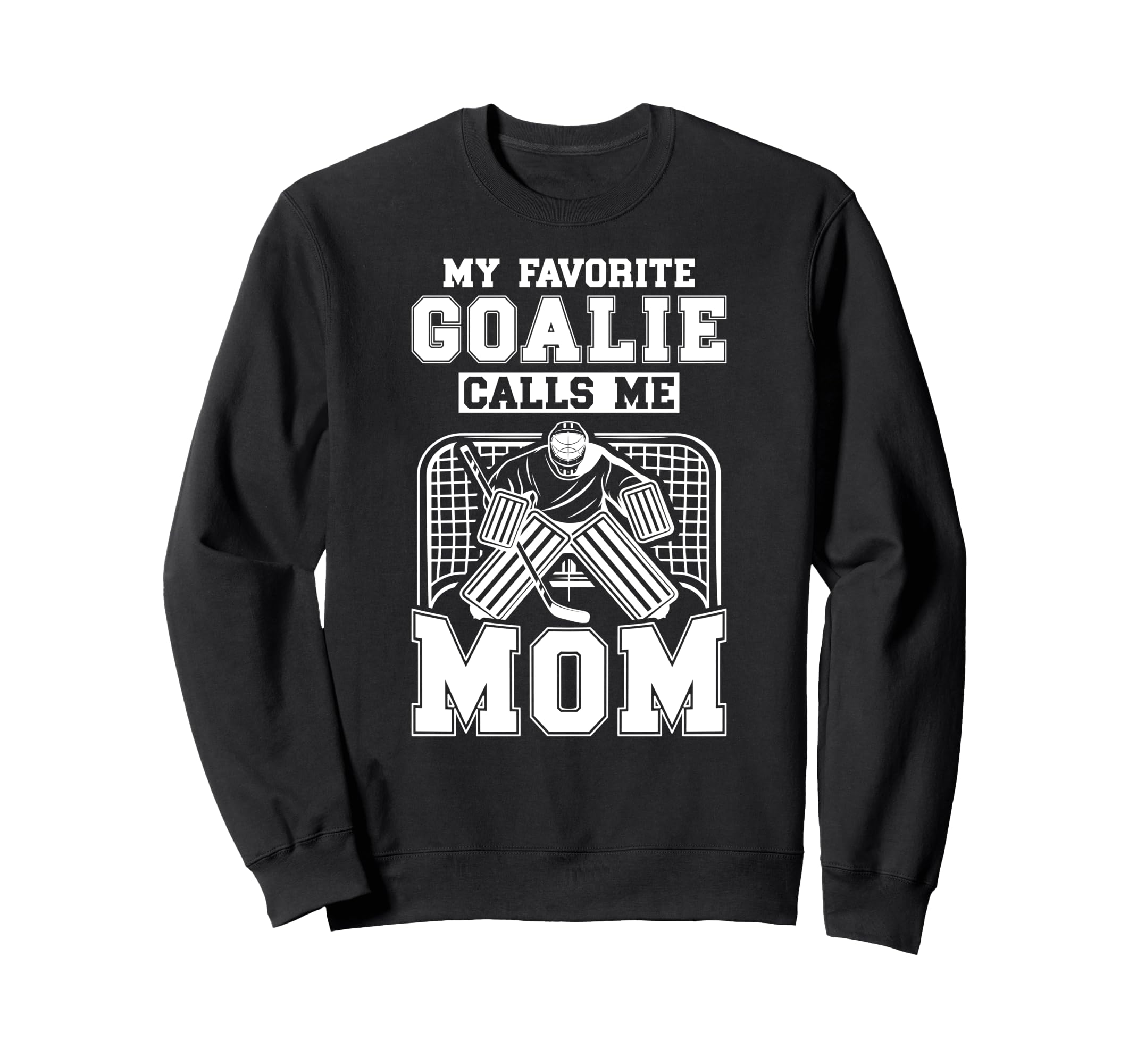 Proud Ice Hockey Keeper Mom Hockey Sweatshirt - Unique Graphic for Adults