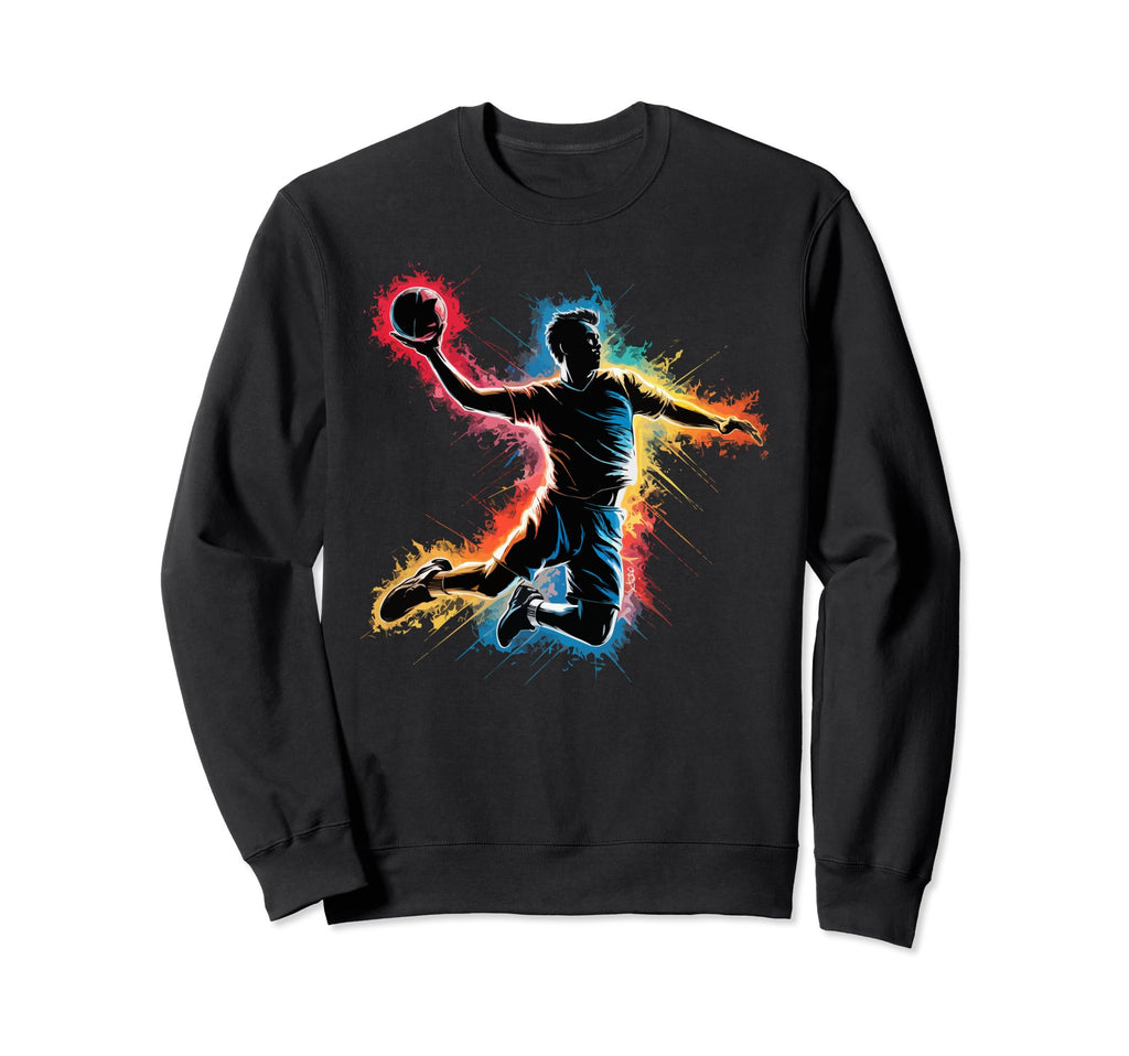 I Love Handball Player Sports Sweatshirt - Graphic Print for Adults