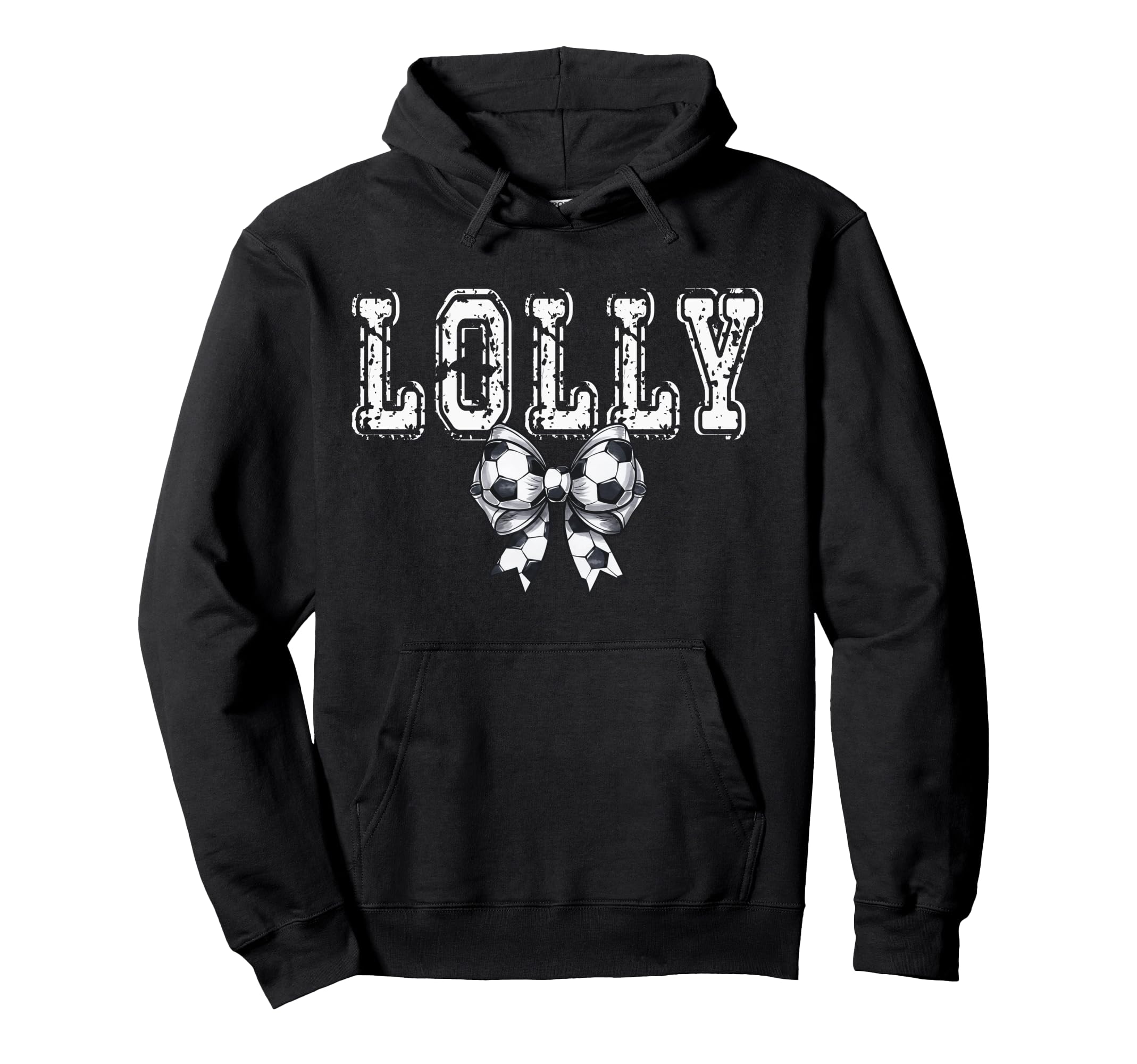 Coquette Soccer Lolly Spirit Hoodie - Fun Novelty Design Unisex