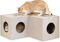 PETKARAY Cat Tunnel, Original Cat Hideaway Cave for Indoor Cats, Large Kitten Play Tubes and Tunnels, Soft Felt Cat Toy with Interactive Peek Hole