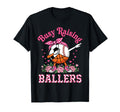 Sports Mom Busy Raising Ballers Soccer T-Shirt - Aesthetic Graphic Unisex