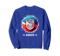 American Flag Soccer Soccer 2025 Sweatshirt - Fun Novelty Design for Adults