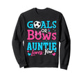Goals Or Bows Auntie Loves You Sweatshirt - Minimalist Print Men Women