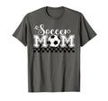 Soccer Mom Soccer Mama Checkered T-Shirt - Aesthetic Graphic Unisex